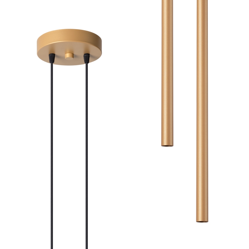 Candelabro suspenso PASTELO 2xG9/8W/230V dourada