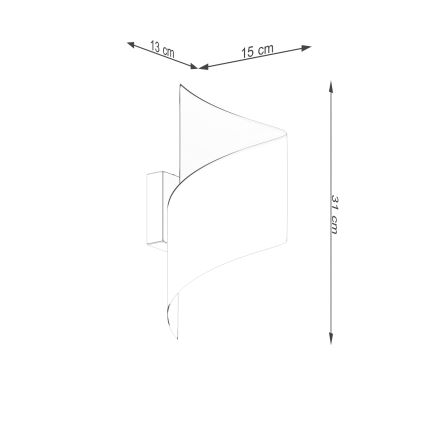 Iluminação de parede TALASSA 1xG9/8W/230V branco