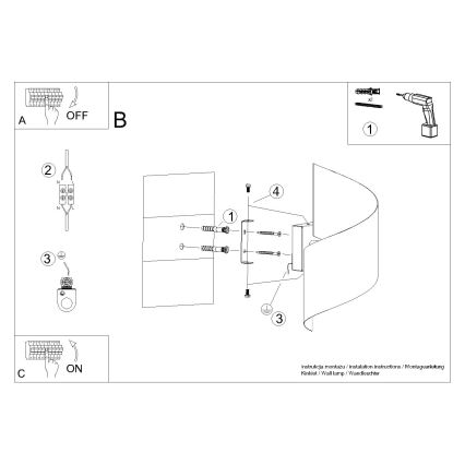 Iluminação de parede TALASSA 1xG9/8W/230V branco