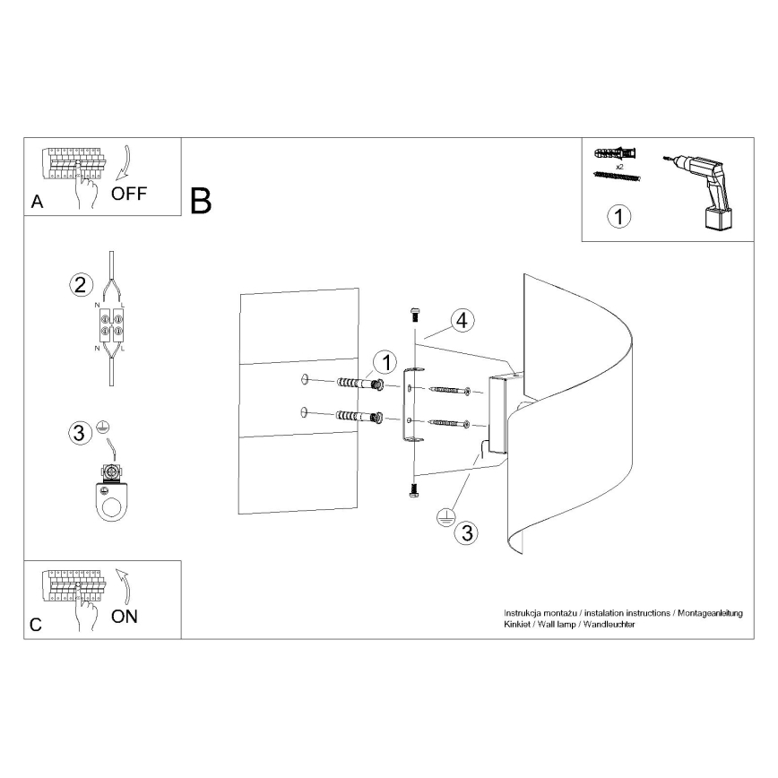 Iluminação de parede TALASSA 1xG9/8W/230V branco