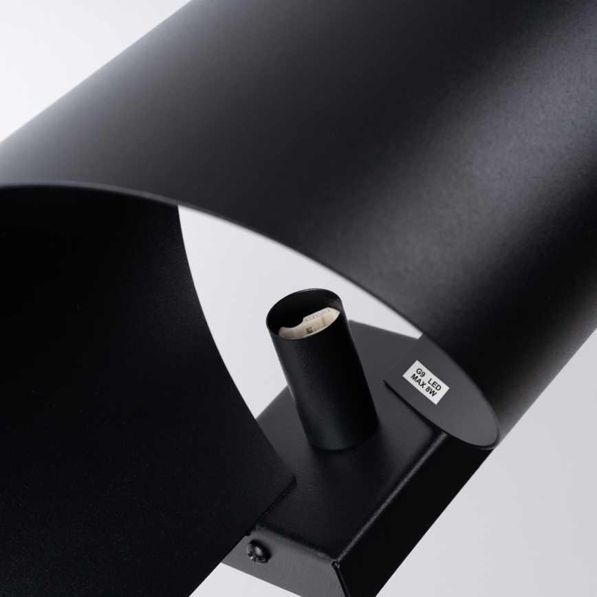 Iluminação de parede TALASSA 1xG9/8W/230V preto