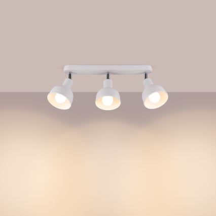Foco ELBA 3xE27/15W/230V branco