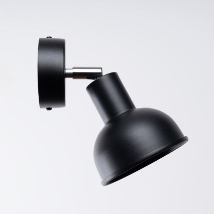 Foco de parede ELBA 1xE27/15W/230V preto