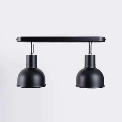 Foco ELBA 2xE27/15W/230V preto