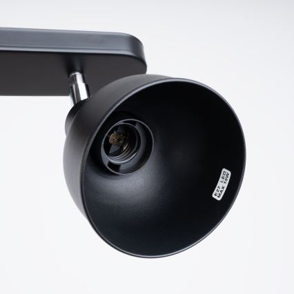 Foco ELBA 2xE27/15W/230V preto