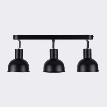 Foco ELBA 3xE27/15W/230V preto