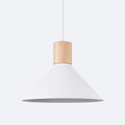 Candeeiro suspenso JAGA 1xE27/15W/230V diâmetro 30 cm branco