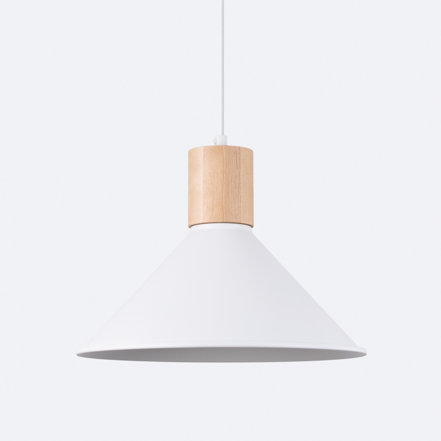 Candeeiro suspenso JAGA 1xE27/15W/230V diâmetro 30 cm branco