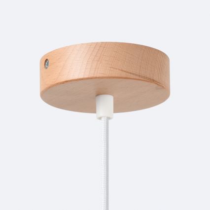 Candeeiro suspenso JAGA 1xE27/15W/230V diâmetro 30 cm branco