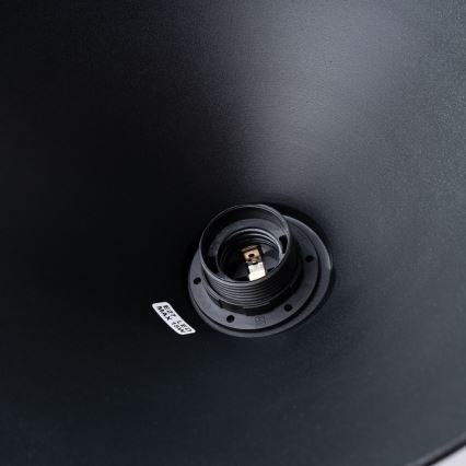 Candeeiro suspenso JAGA 1xE27/15W/230V diâmetro 30 cm preto