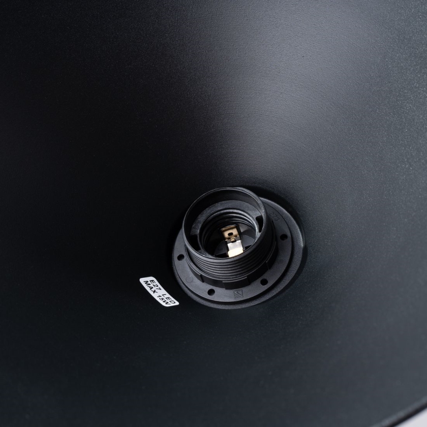 Candeeiro suspenso JAGA 1xE27/15W/230V diâmetro 30 cm preto