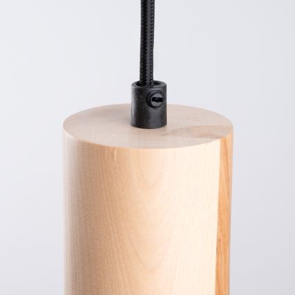 Candeeiro suspenso JAGA 1xE27/15W/230V diâmetro 30 cm preto