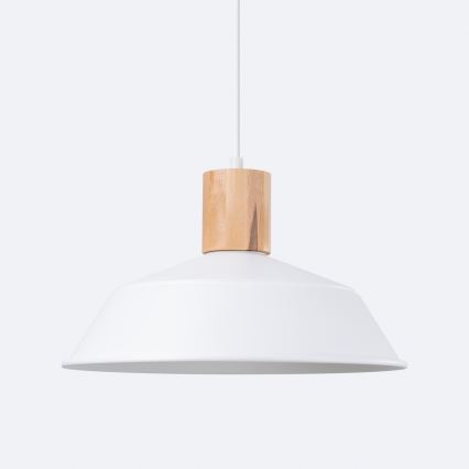 Candeeiro suspenso FANO 1xE27/15W/230V diâmetro 34 cm branco