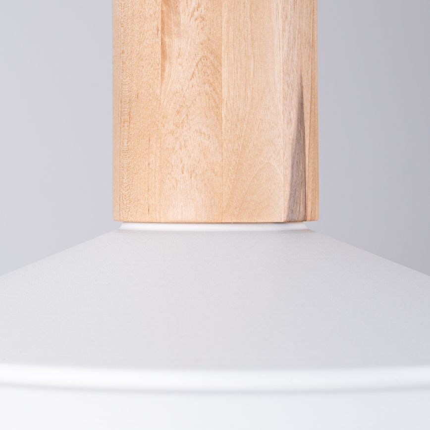 Candeeiro suspenso FANO 1xE27/15W/230V diâmetro 34 cm branco