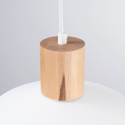 Candeeiro suspenso FANO 1xE27/15W/230V diâmetro 34 cm branco