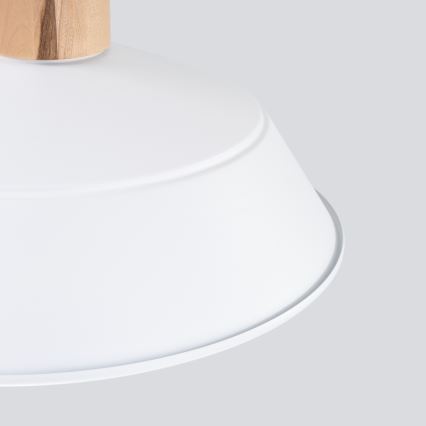 Candeeiro suspenso FANO 1xE27/15W/230V diâmetro 34 cm branco