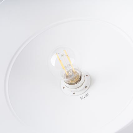 Candeeiro suspenso FANO 1xE27/15W/230V diâmetro 34 cm branco