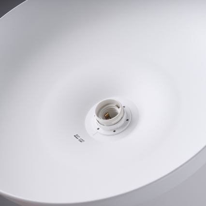 Candeeiro suspenso INDY 1xE27/15W/230V diâmetro 38 cm branco