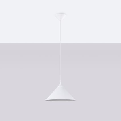 Candeeiro suspenso ZUMA 1xE27/15W/230V diâmetro 30 cm branco