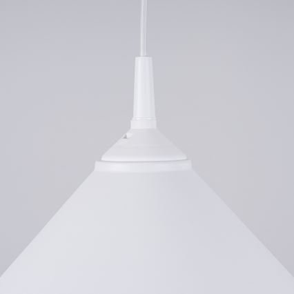 Candeeiro suspenso ZUMA 1xE27/15W/230V diâmetro 30 cm branco