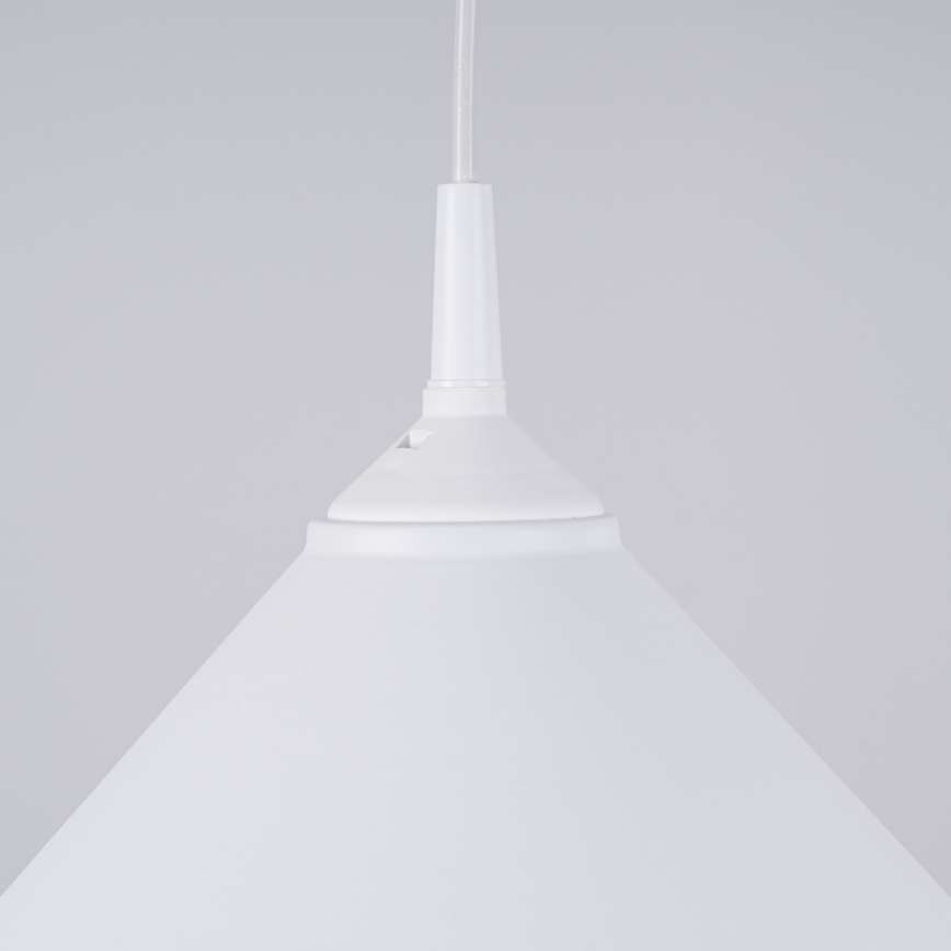 Candeeiro suspenso ZUMA 1xE27/15W/230V diâmetro 30 cm branco