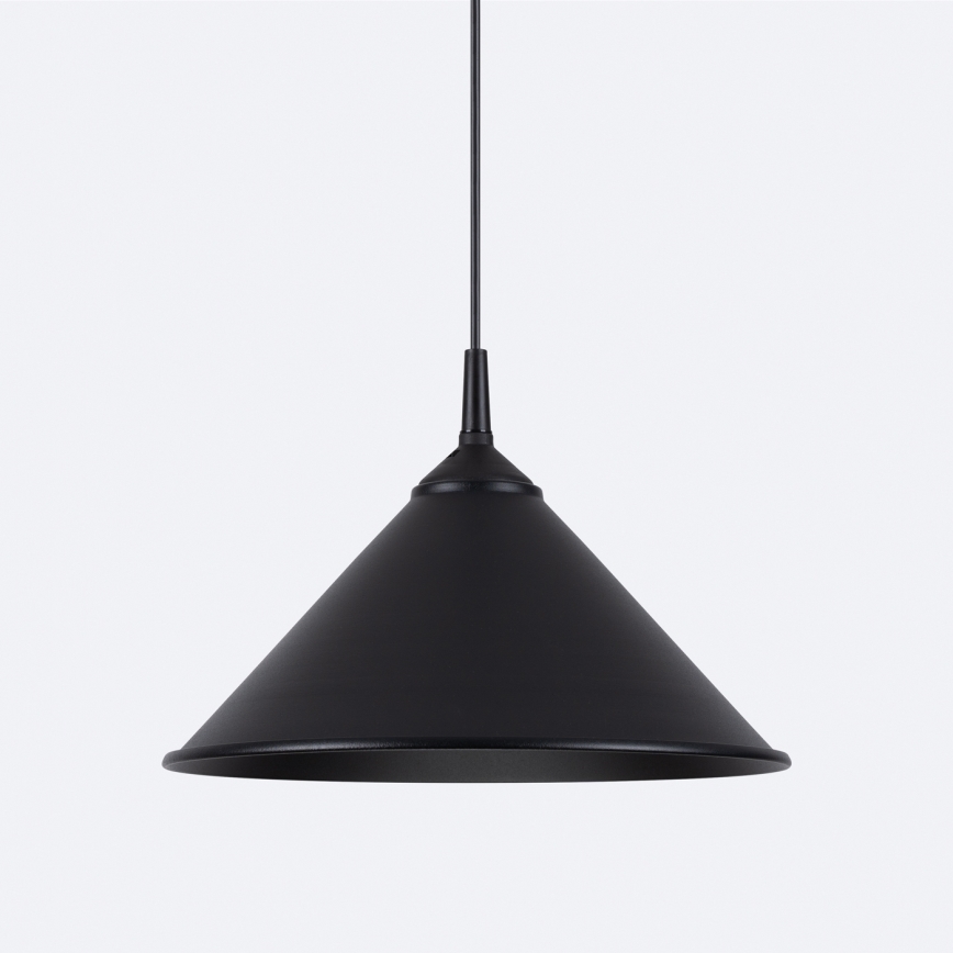 Candeeiro suspenso ZUMA 1xE27/15W/230V diâmetro 30 cm preto