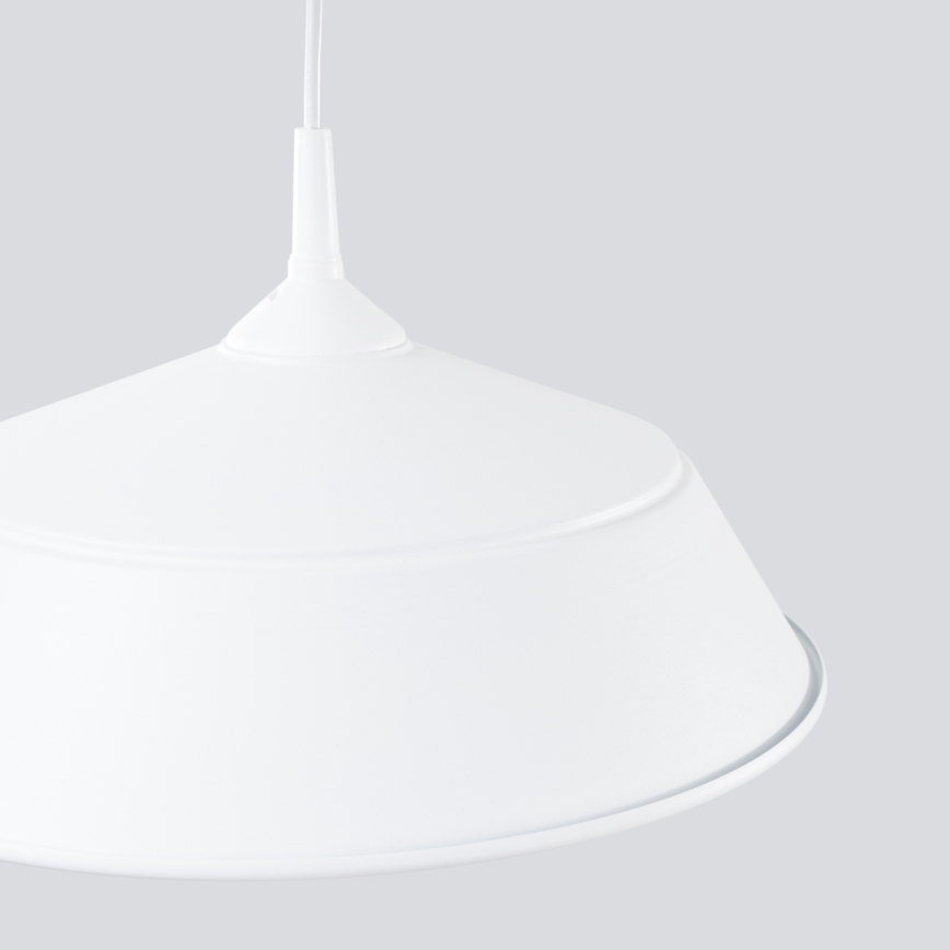 Candeeiro suspenso FRIKA 1xE27/15W/230V diâmetro 34 cm branco