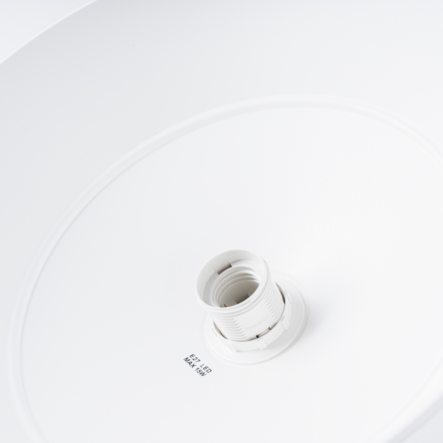 Candeeiro suspenso FRIKA 1xE27/15W/230V diâmetro 34 cm branco