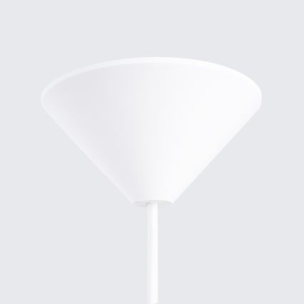 Candeeiro suspenso FRIKA 1xE27/15W/230V diâmetro 34 cm branco