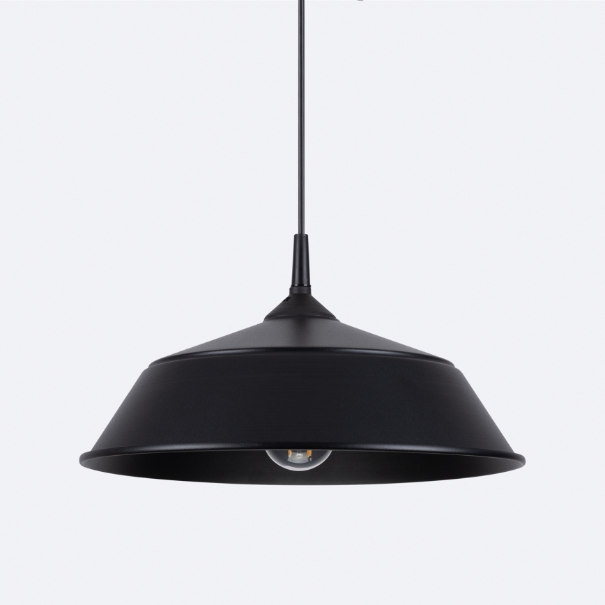 Candeeiro suspenso FRIKA 1xE27/15W/230V diâmetro 34 cm preto