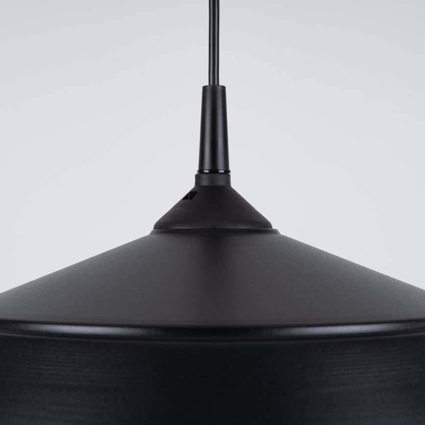 Candeeiro suspenso FRIKA 1xE27/15W/230V diâmetro 34 cm preto