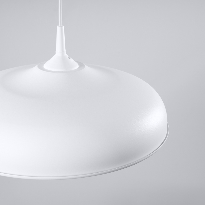 Candeeiro suspenso GINA 1xE27/15W/230V diâmetro 38 cm branco