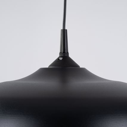 Candeeiro suspenso GINA 1xE27/15W/230V diâmetro 38 cm preto