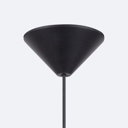 Candeeiro suspenso GINA 1xE27/15W/230V diâmetro 38 cm preto