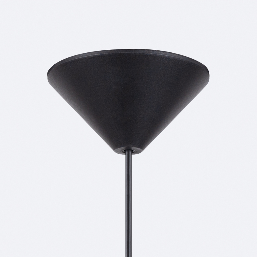 Candeeiro suspenso GINA 1xE27/15W/230V diâmetro 38 cm preto