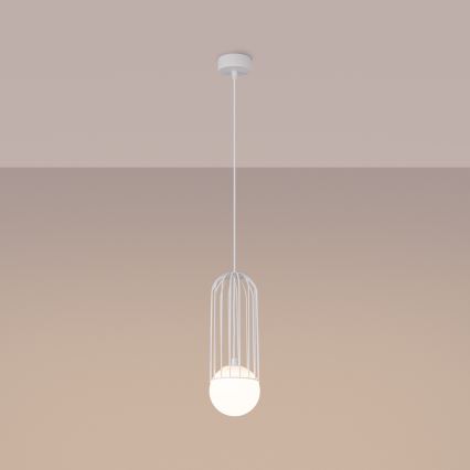 Candeeiro suspenso BRINA 1xG9/8W/230V branco