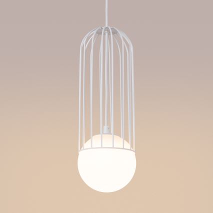 Candeeiro suspenso BRINA 1xG9/8W/230V branco