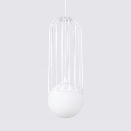 Candeeiro suspenso BRINA 1xG9/8W/230V branco