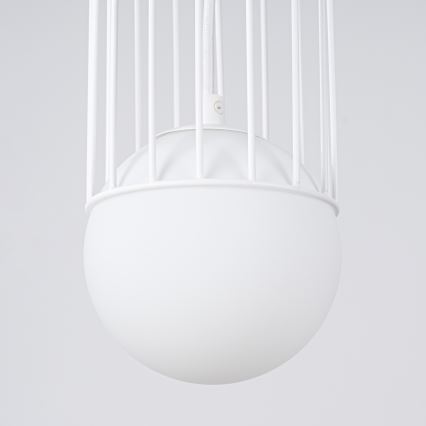 Candeeiro suspenso BRINA 1xG9/8W/230V branco
