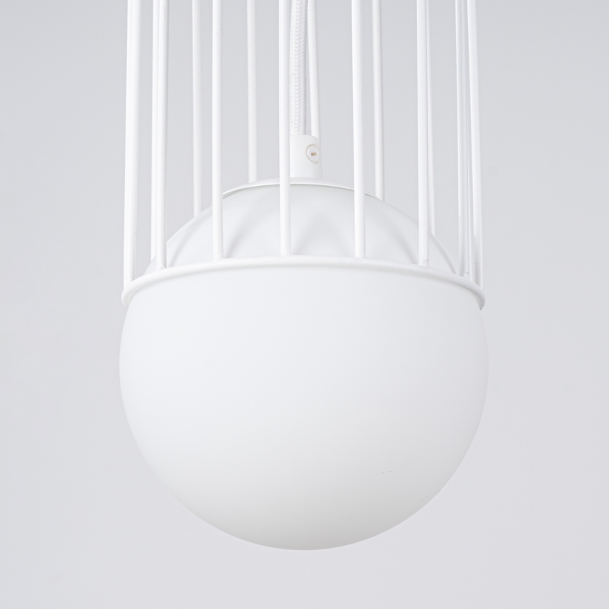 Candeeiro suspenso BRINA 1xG9/8W/230V branco