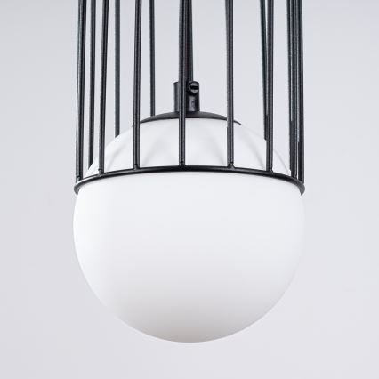 Candeeiro suspenso BRINA 1xG9/8W/230V preto