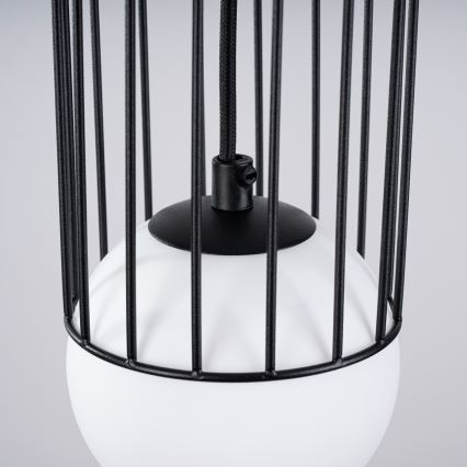 Candeeiro suspenso BRINA 1xG9/8W/230V preto