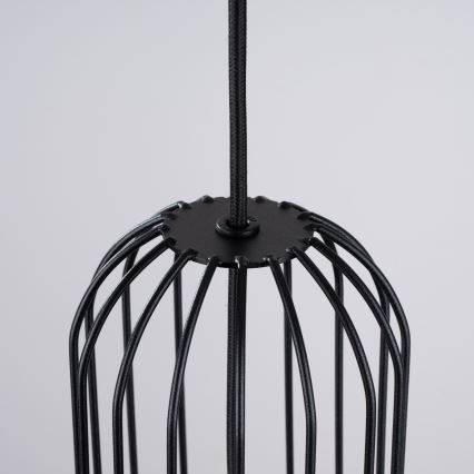 Candeeiro suspenso BRINA 1xG9/8W/230V preto