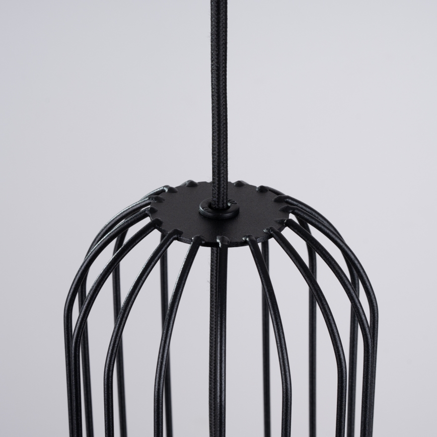Candeeiro suspenso BRINA 1xG9/8W/230V preto
