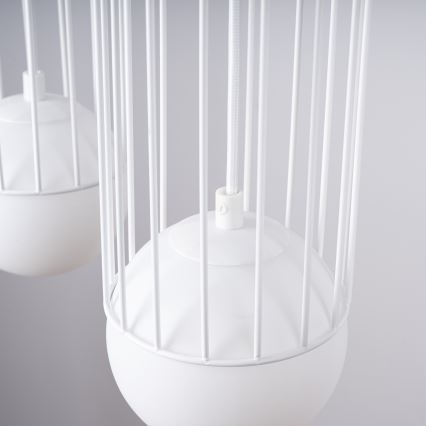 Candeeiro suspenso BRINA 3xG9/8W/230V branco