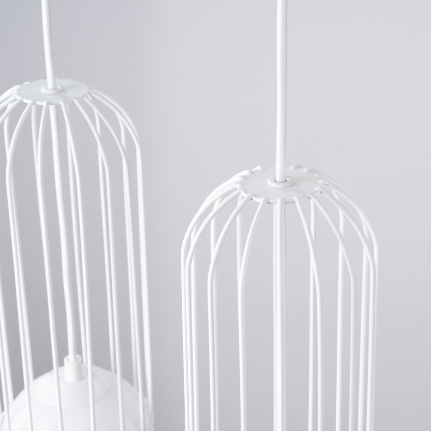 Candeeiro suspenso BRINA 3xG9/8W/230V branco