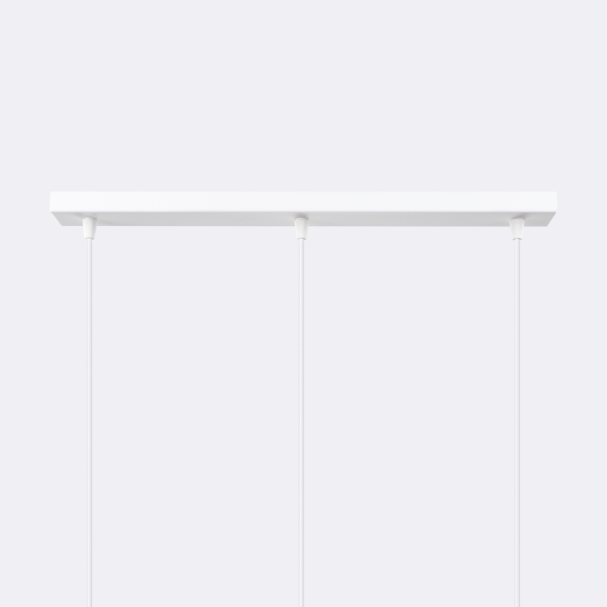 Candeeiro suspenso BRINA 3xG9/8W/230V branco