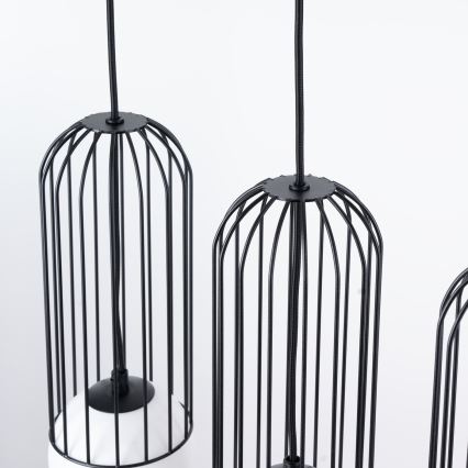 Candeeiro suspenso BRINA 3xG9/8W/230V preto