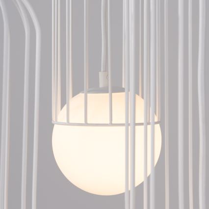 Candeeiro suspenso BRINA 3xG9/8W/230V branco