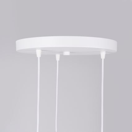Candeeiro suspenso BRINA 3xG9/8W/230V branco